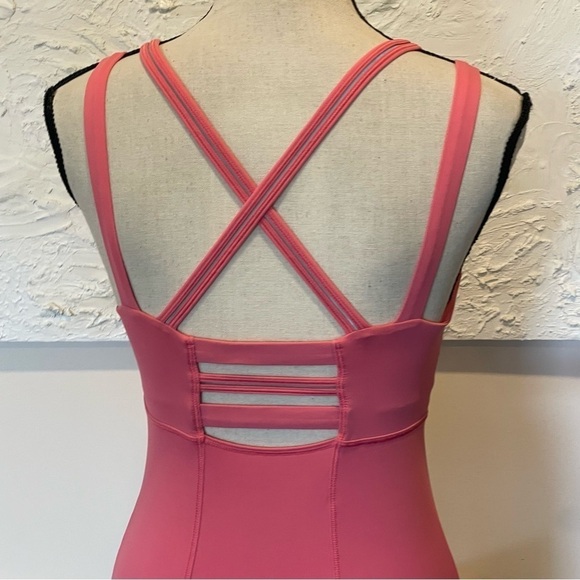Lululemon Happy Strappy Tank Top, Size 6, Pink Lemonade Coral, Cris-Cross Back - Picture 10 of 10